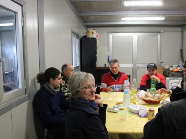 Il pranzo e' servito per i volontari!
